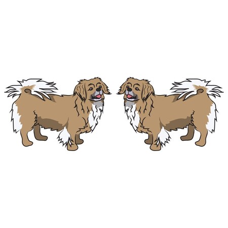 Signmission Tibetan Spaniel Dog Decal, Dog Lover Decor Vinyl Sticker D-24-Tibetan Spaniel